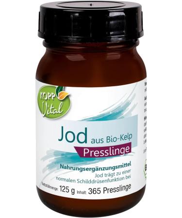 Buy Kopp Vital Iodine from Bio-Kelp Pressage | Organic Brown Algae 756g | Premium Bio-Certified Quality | International Shipping Available - Buy Online on GoSupps.com