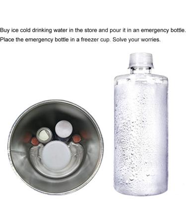 Silver Mini Insulin Refrigerator Cup - Portable Medical Cooler with LED Display for Travel and Outdoor Activities - Buy Online on GoSupps.com