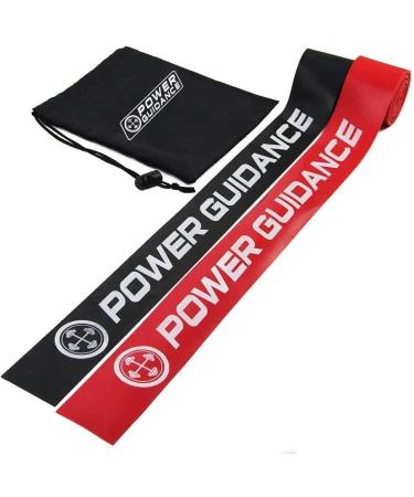 POWER GUIDANCE Muscle Floss Bands - Compression & Mobility Recovery Bands - Enhance Movement Boost Circulation Reduce Soreness - Black & Red Combo - Buy Online on GoSupps.com