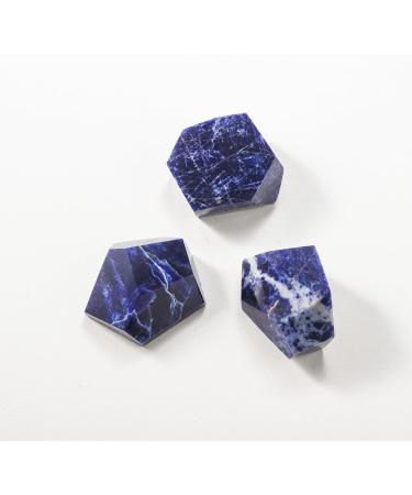 Natural Crystal Irregular Stone Geometry Sodalite Reiki Blue Quartz Polished Home Decor Stone Mineral Specimen - Buy Online on GoSupps.com