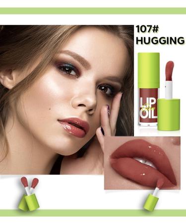 Plumping Lip Oil Gloss | Crystal Jelly Lip Care | Hydrating and Nourishing | Long Lasting Lip Balm | High Shine Liquid Lipstick (7# HUGGING) - Buy Online on GoSupps.com