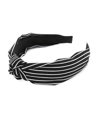 Buy AXY HR34s Vintage Look Headband - Stylish Black White Stripes Hair Band for International Shipping - Buy Online on GoSupps.com