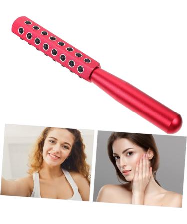Healeved 1pc Face Firming Machine Facial Roller Eye Mini Face Roller Pink Business Card Holder Face Massager Facial Beauty Massager Face Lift Tool Ipl Red Aluminum Alloy 16.5X2cm Red - Buy Online on GoSupps.com