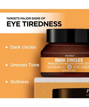 Natural Purifect Eye Cream - Made in USA | 30ml Vitamin C Eye Cream for Dark Circles - Buy Online on GoSupps.com