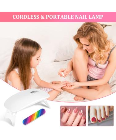 URAQT Mini Gel Nail Lamp - Portable 6W UV LED Nail Dryer with USB, Professional Nail Art Tool for Gel Polish - Perfect Gift for Thanksgiving & Christmas - Buy Online on GoSupps.com