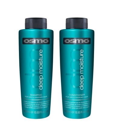 Osmo professional moisturizing shampoo and conditioner (400 ml), for home or salon use.