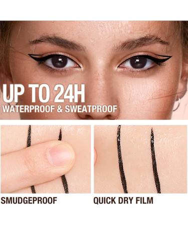 YOFDAL 4 Piece Set Eyeliner Cream Water Resistant Smudge Resistant Natural Long Lasting Quick Drying for Parties Travel Workdays Weddings Weddings - Buy Online on GoSupps.com