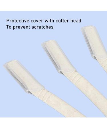 3-Piece Stainless Steel Eyebrow Trimmer Set | Anti-Rust Facial Razor for Precise Grooming - Buy Online on GoSupps.com