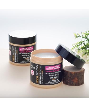Tahe Gold Protein 3 in 1 Hair Mask for Colored or Highlighted Hair (400 ml (Pack of 1)) - Buy Online on GoSupps.com