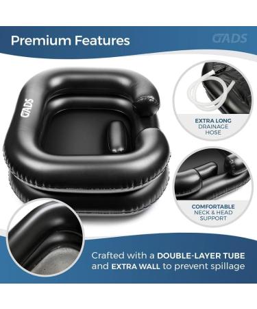 Inflatable Shampoo Basin Set - Portable Hair Washing Sink for Elderly and Disabled - Buy Online on GoSupps.com