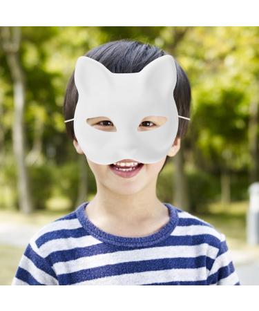 DIY Animal Masks - 2 Pack Cat Monkey & Fox Masks for Cosplay & Christmas | Paintable Masquerade Accessories - Buy Online on GoSupps.com