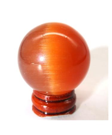 Natural Sphere 1pc Natural Gemstone Spheres Quartz Crystal Cat Eye Stones Ball for Gift for Decoration Gift Decoration feng Shui. (Color : 45-55mm)