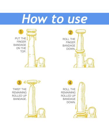 20 Pcs Tubular Finger Bandages in White for Finger and Thumb Protection - Finger Cots, Bobs, and Stalls for Work and Kitchen - Buy Online on GoSupps.com