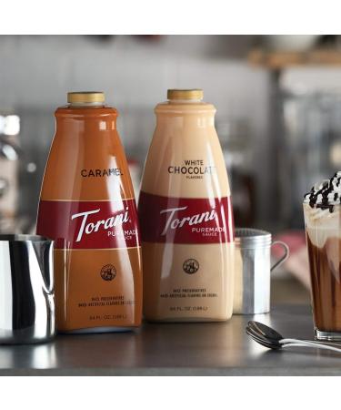 Torani Puremade White Chocolate Sauce - 64 Fl. Oz. | GMO & Gluten Free | 1.89 L - Buy Online on GoSupps.com