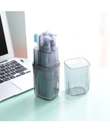 LOHAM Business Travel Wash Cup Set | Portable Toothbrush Box & Wash Bag - Ideal for International Travel - Buy Online on GoSupps.com