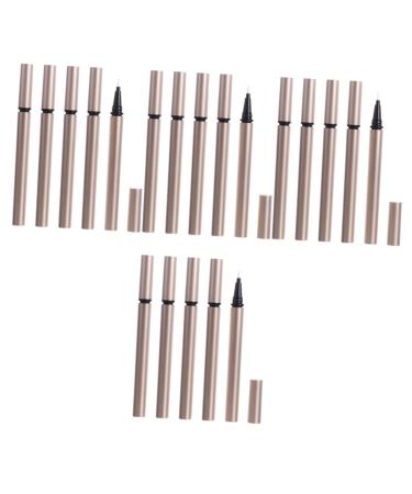 Healvian 20 Pcs Eyeliner Empty Pipe Eyeliner Tube Empty Eyelash Tube Empty Nail Oil Pen Plastic 1 count (Pack of 1) Goldenx4pcs