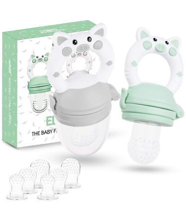 WERTMANNS Baby Fruit Feeder/Food Pacifier (2 Pack) Infant Fruit Teether | Free Tips and Recipes | 3 Sizes Silicone Pouches | CPC Certified - Buy Online on GoSupps.com