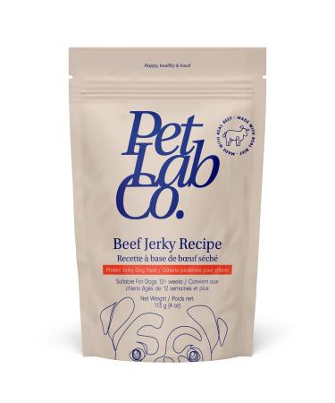 PetLab Co. Beef Jerky Recipe Delicious Protein-Rich Dog Treats - Made with 100% Real Grass-fed Beef - No Artificial Flavors Colours or Preservatives Puppy Treats