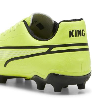 PUMA Unisex Kids King Match FG/AG Jr Track and Field Shoe - Electric Lime/Puma Black/Poison Pink Size 35.5 EU - International Shipping Available - Buy Online on GoSupps.com