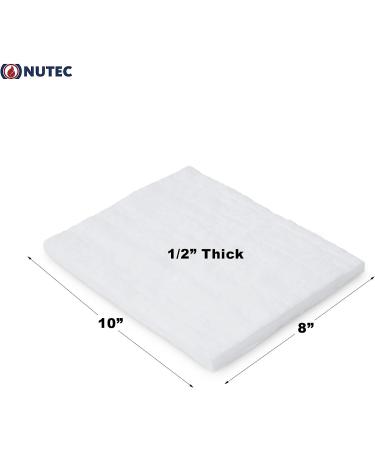 Nutec MaxWool Ceramic Fiber Insulating Blanket 1/2 x 8 x 10 - High Temp 2400F, Lightweight, Durable | 8# Density - Buy Online on GoSupps.com