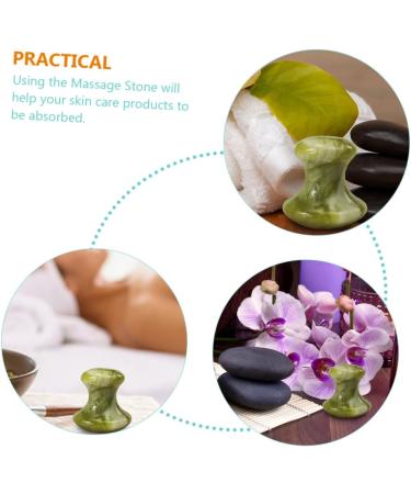 15 StK Meridian Massage Stone - Multifunctional Face & Body Massage Tools | Beauty Accessories for Women - Miss Green 5-Pack - Buy Online on GoSupps.com