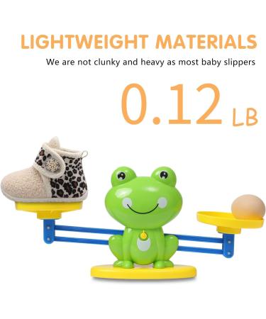 JIASUQI Baby Booties Toddler Winter Boots Slippers 18-24 Months Leopard - Anti-Skid Crib Shoes - Buy Online on GoSupps.com