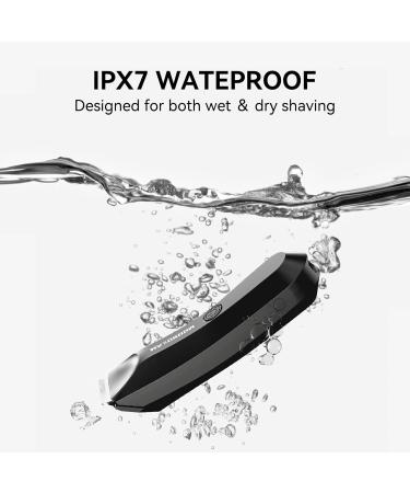 Body Hair Trimmer for Men - IPX7 Waterproof Electric Groin & Pubic Hair Shaver with LED Light Ceramic Blade USB Rechargeable & Travel Pouch - Buy Online on GoSupps.com