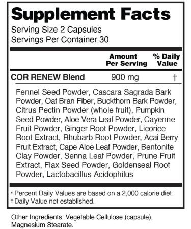 CorVive CorRenew Cleanse Supplement - Full Spectrum Cleansing - 60 Capsules - Buy Online on GoSupps.com