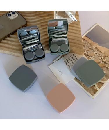 4 Pack Portable Contact Lens Cases - Travel Eye Contacts Kit with Tweezers & Solution Bottle - Assorted Colors for Daily Use - Buy Online on GoSupps.com