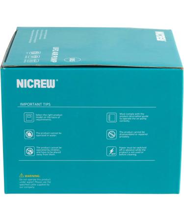 Buy Nicrew Ultra-Quiet Aquarium Air Pump for 400L - Adjustable Flow 37 dB Complete Set with Hose Stone & Valve - Buy Online on GoSupps.com