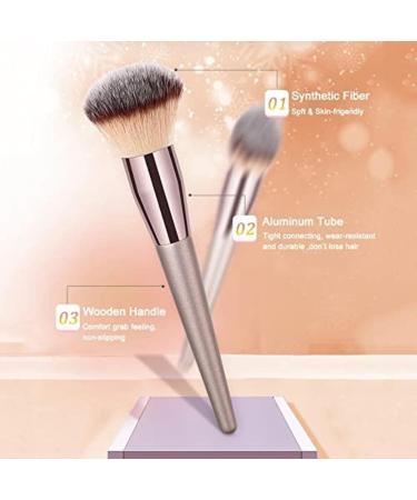 Professional Makeup Brush Set for Powder Liquid & Eye Shadow | Essential Tools for Flawless Makeup - Buy Online on GoSupps.com