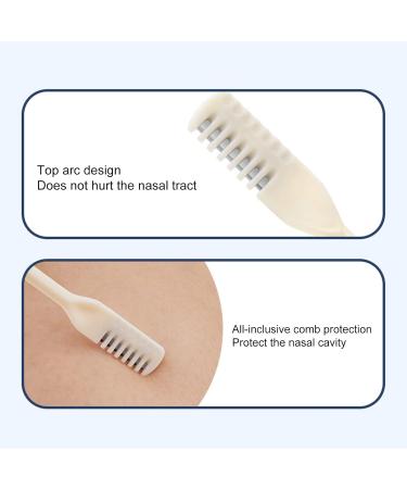tinysiry Nose hair cutter for men washable facial cleanser double head nose hair clipper with cleaning brush nose trimmer for women beige - Buy Online on GoSupps.com