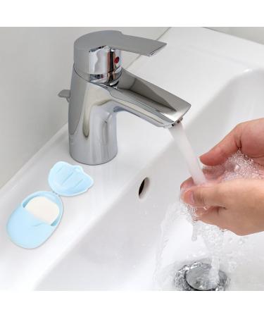 Eco-Friendly Mini Soap Sheets - 300 Leaves of Disposable Soap for Travel & Outdoor Use | Sustainable Soap Flakes in Durable Plastic Box - Buy Online on GoSupps.com