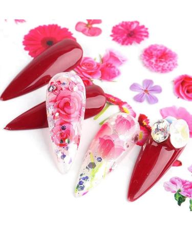 Junterone 10 Rolls Nail Decals Nail Extension Gel Art Decorations for Women Nail Extension Gel DIY Design Nail Art Decorations Easy to Use - Buy Online on GoSupps.com