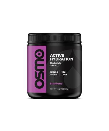 Osmo Active Hydration Electrolyte Powder (20 Servings) - Includes Sodium, Magnesium, Potassium, Carbs & Vitamins, Cane Sugar - All Natural, 3X Faster Hydration, Boosts Power & Endurance, Black Berry Black Berry 14.8 Ounce (