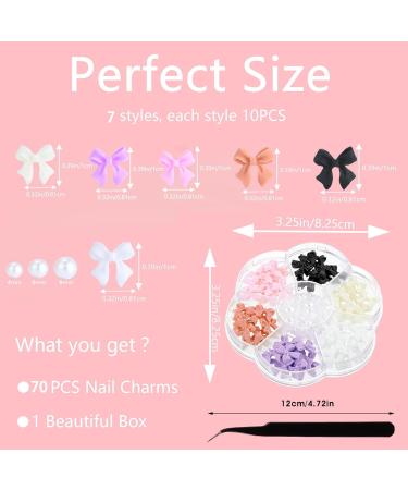 Nayyana Colorful 3D Loop Nodel Plug Stones - Nail Art DIY Jewelry Decoration & Trailer Set - Buy Online on GoSupps.com