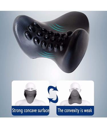 Neck Support Protection Cervical Traction Pillow Portable Ergonomic Traction Support Pillow for Neck Pain Relief Neck Traction Device for Muscle Tension Relief - Buy Online on GoSupps.com