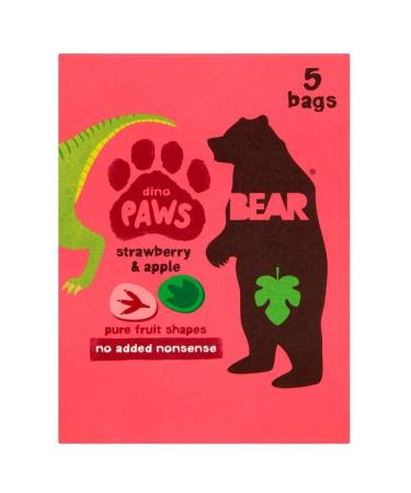 Bear Fruit Paws Dino 5 x 20g Bags