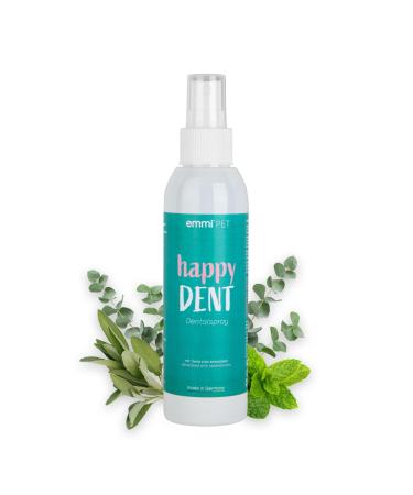 EMMI-PET Dental spray for dogs reduces tartar & mole dental care and tooth cleaning for dogs ensures a fresh breath vegan & natural without animal suffering 150ml