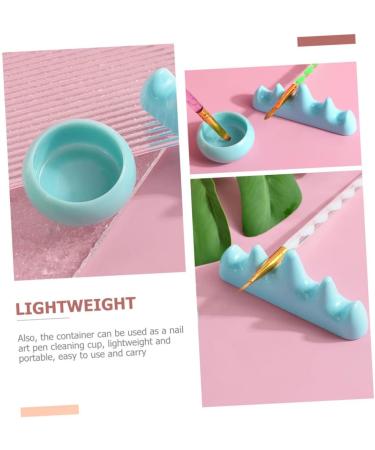 1 Set Nail Art Brush Cup Pen Washing Cup Nail Brush Supplies Nail Art Painting Pen Brush Stand Pens + Pencil Drawing Pens Rack Gel Washing Cups Pen Holder Plastic - Buy Online on GoSupps.com
