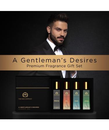 Th.e Ma.n Company Specially Curated Perfume Gift Set 4X20Ml- A Gentlemen's Desire|Premium Long-Lasting Floral Fragrance Spray|Citron For Travel|Intense For Office|Musk For Sports|Joy For Outing 80 Ml - Buy Online on GoSupps.com
