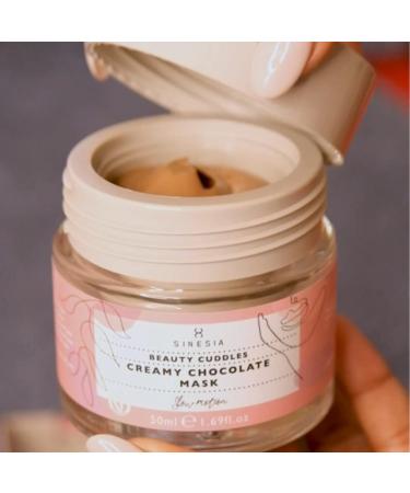 Sinesia Beauty Cuddles Chocolate Face Mask | Vegan Hydrating Skin Firming Treatment (1.7 oz) | Natural Spa Pore-Tightening Cocoa Butter Formula - Buy Online on GoSupps.com