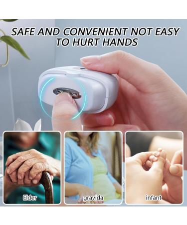 carrub Electric Nail Clipper Portable Automatic Nail Clippers for Adults Electric Nail Clippers White Easy to Use - Buy Online on GoSupps.com
