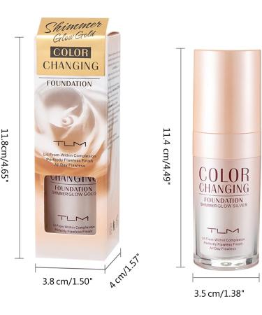 Colour Changing Liquid Hides WrinklesLines Makeup Base Concealer Cover Moisturizing Non-Greasy Long Lasting Colour Changing Liquid Tool Gold - Buy Online on GoSupps.com