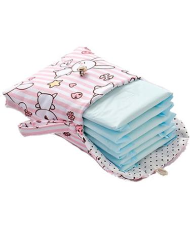 Shop Miedeon 2 PCs Tampon Storage Bag for Women | Soft Menstruation Pocket Organizer (5.1x5.1 IN) - Sweet Design Perfect for Travel - Buy Online on GoSupps.com