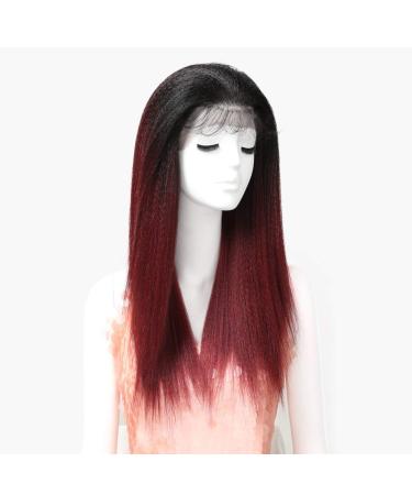 SHIYID African American Wigs for Black Women - Red Straight Lace Wig | Premium Synthetic Hair - Buy Online on GoSupps.com