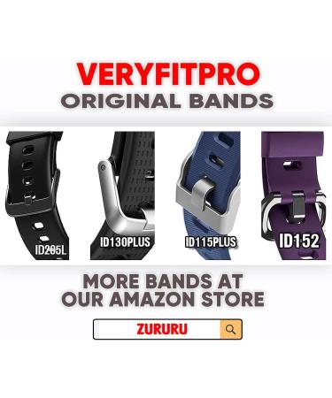 ZURURU 19mm Soft Silicone Replacement Bands for Veryfitpro ID205 Series Fitness Watch (Black) - Buy Online on GoSupps.com