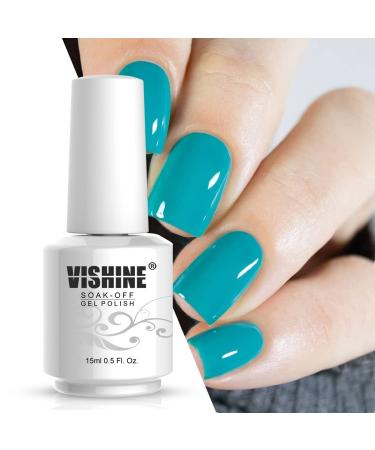 Buy Vishine Nail Gel Polish 15ml - Turquoise Soak Off Gel for Long-lasting Nail Art at Home & Salon - Buy Online on GoSupps.com