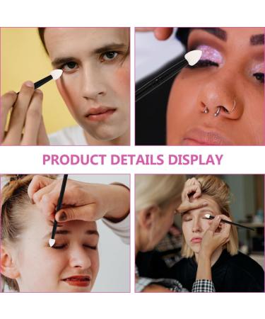 Baluue 3pcs Makeup Brush Eyeshadow Brush Eyeshadow Sponge Brush Makeup Applicator Plastic Handle Black - Buy Online on GoSupps.com
