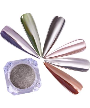 Holographic Nail Powder Holo Powder for Nails Nail Powder Rainbow Mirror Nail Powder Silver Gold Black Holo Manicure Nail Art Pigment Glitter Dust - Buy Online on GoSupps.com